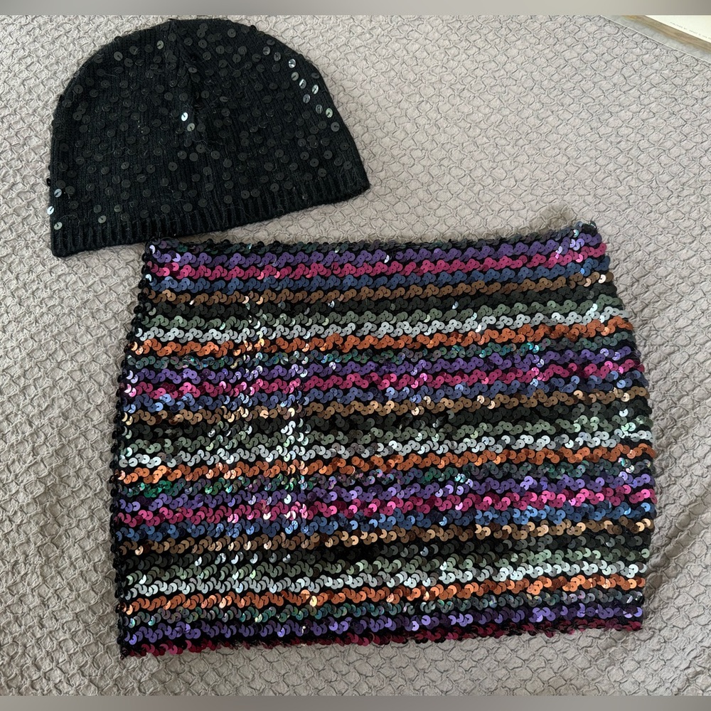 Vintage sequins mini skirt in EUC - Picture 2 of 9